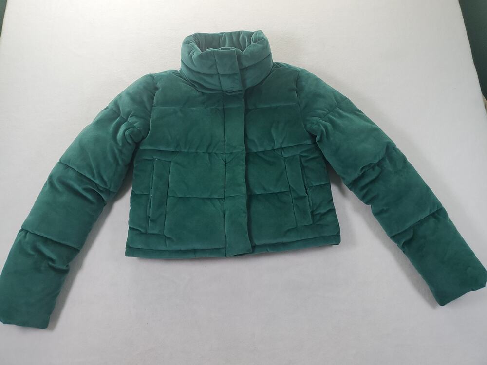 ALYA Green cropped Puffer Jacket Womens/Teens Small